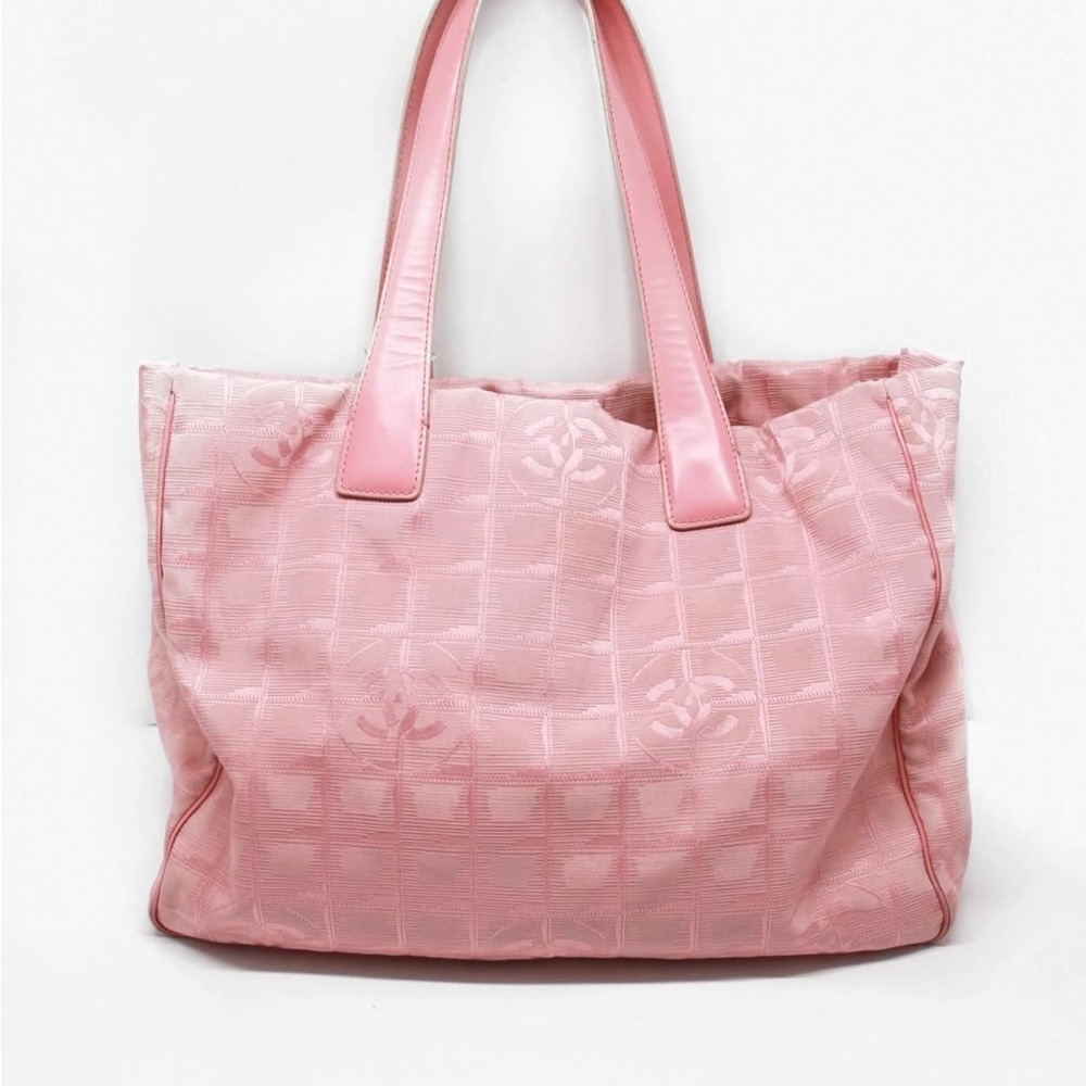CHANEL Pink Quilted Tote Bag